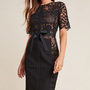 NWT Black Byron Lars Carissima Sheath Dress, sz 6